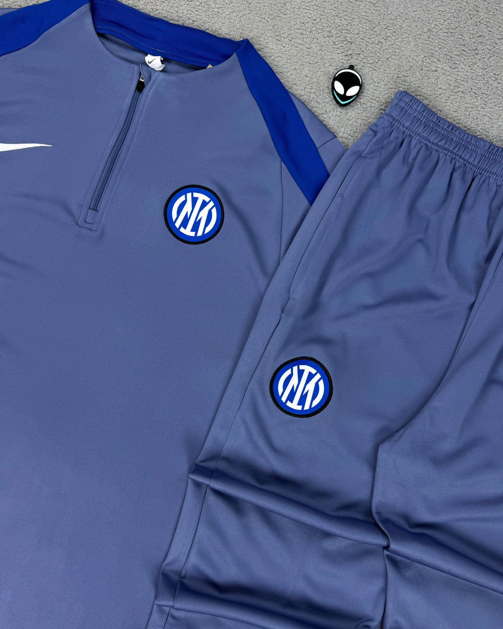CONJUNTO TREINO INTER DE MILÃO CINZA/AZUL