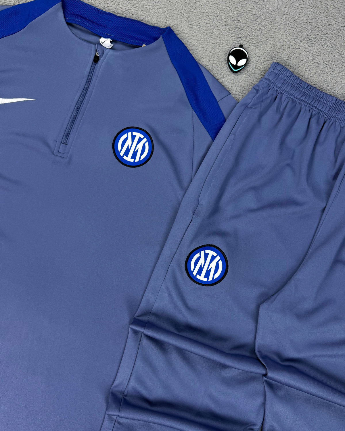 CONJUNTO TREINO INTER DE MILÃO CINZA/AZUL