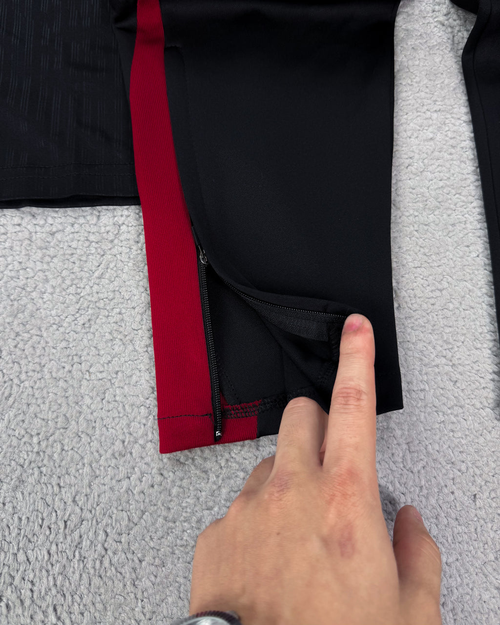 CONJUNTO TREINO BARCELONA PRETO, AZUL, VERMELHO