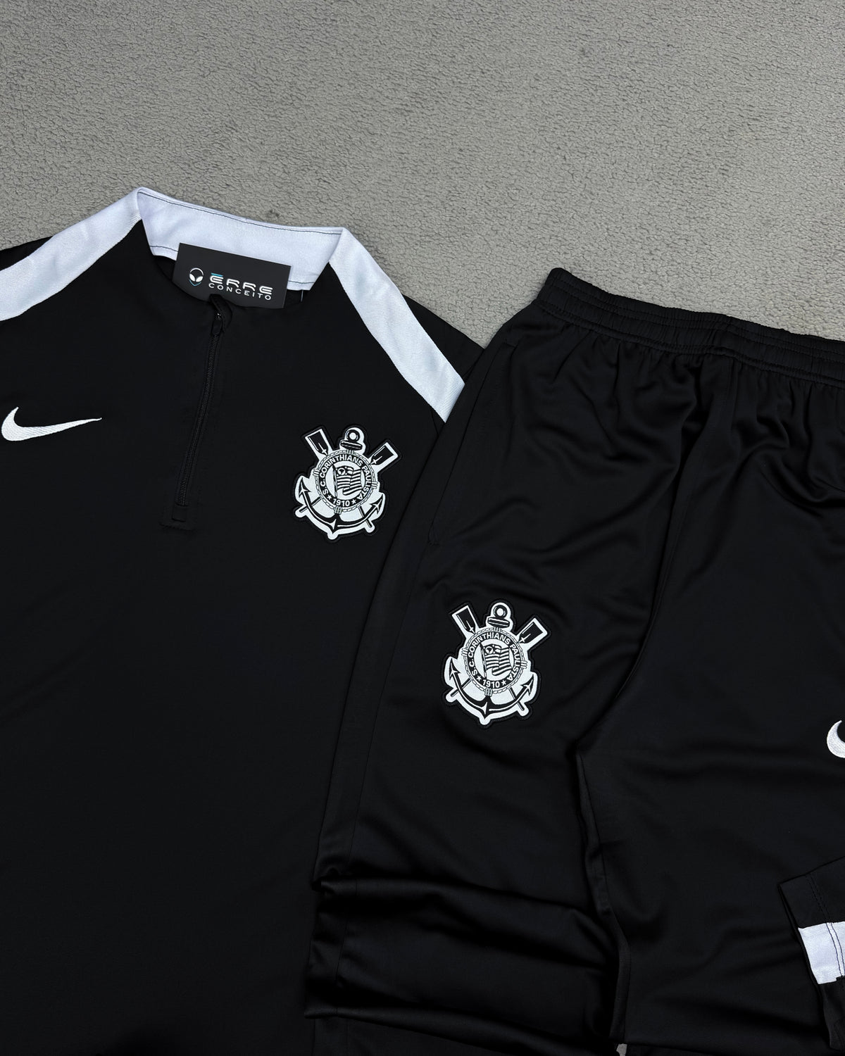 CONJUNTO CORINTHIANS PRETO/BRANCO