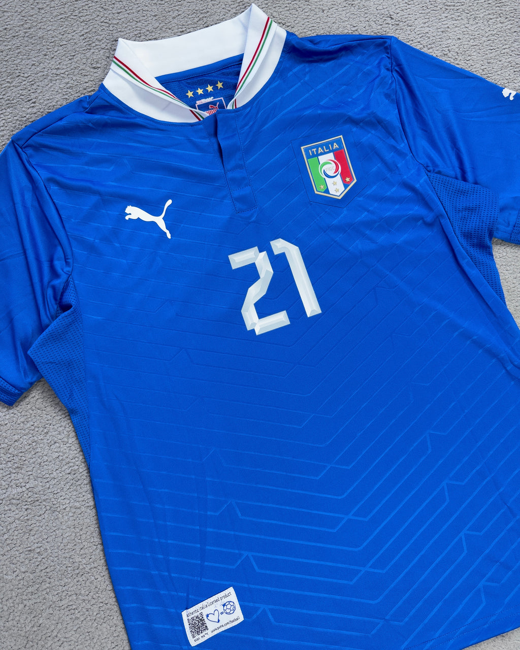 CAMISETA RETRÔ ITÁLIA 2012 PIRLO