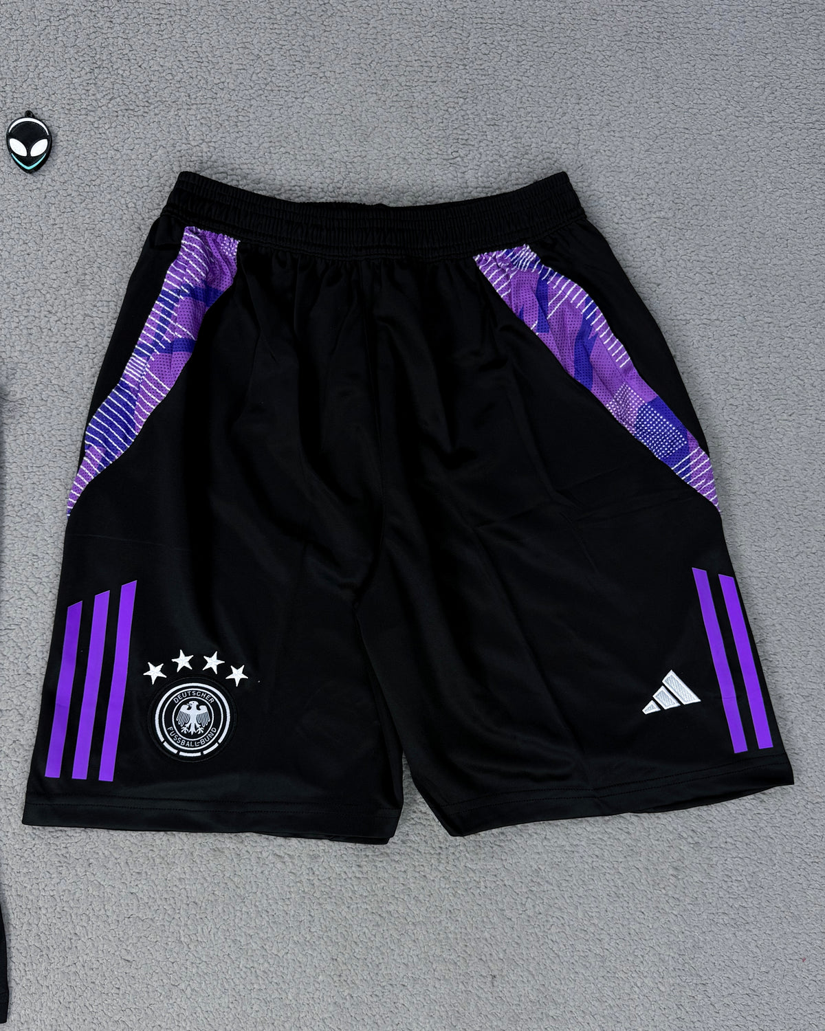 CONJUNTO TREINO VERÃO ALEMANHA PRETO/ROXO