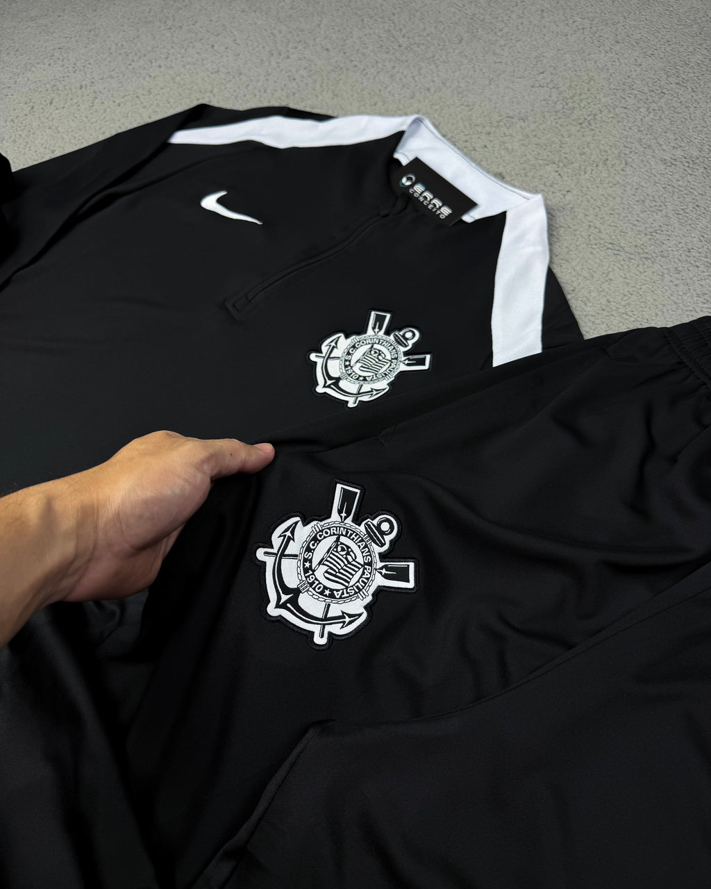 CONJUNTO CORINTHIANS PRETO/BRANCO