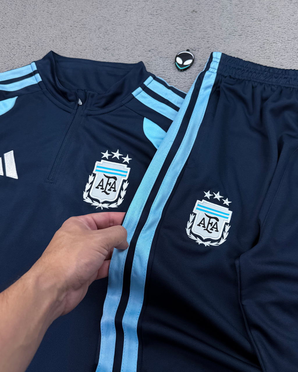 CONJUNTO DE TREINO ARGENTINA - AZUL MARINHO/BEBÊ