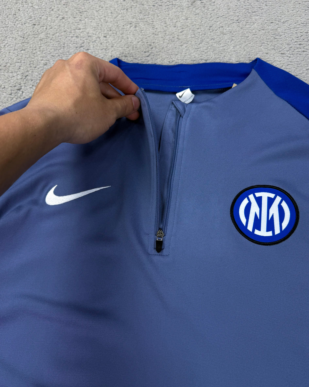 CONJUNTO TREINO INTER DE MILÃO CINZA/AZUL
