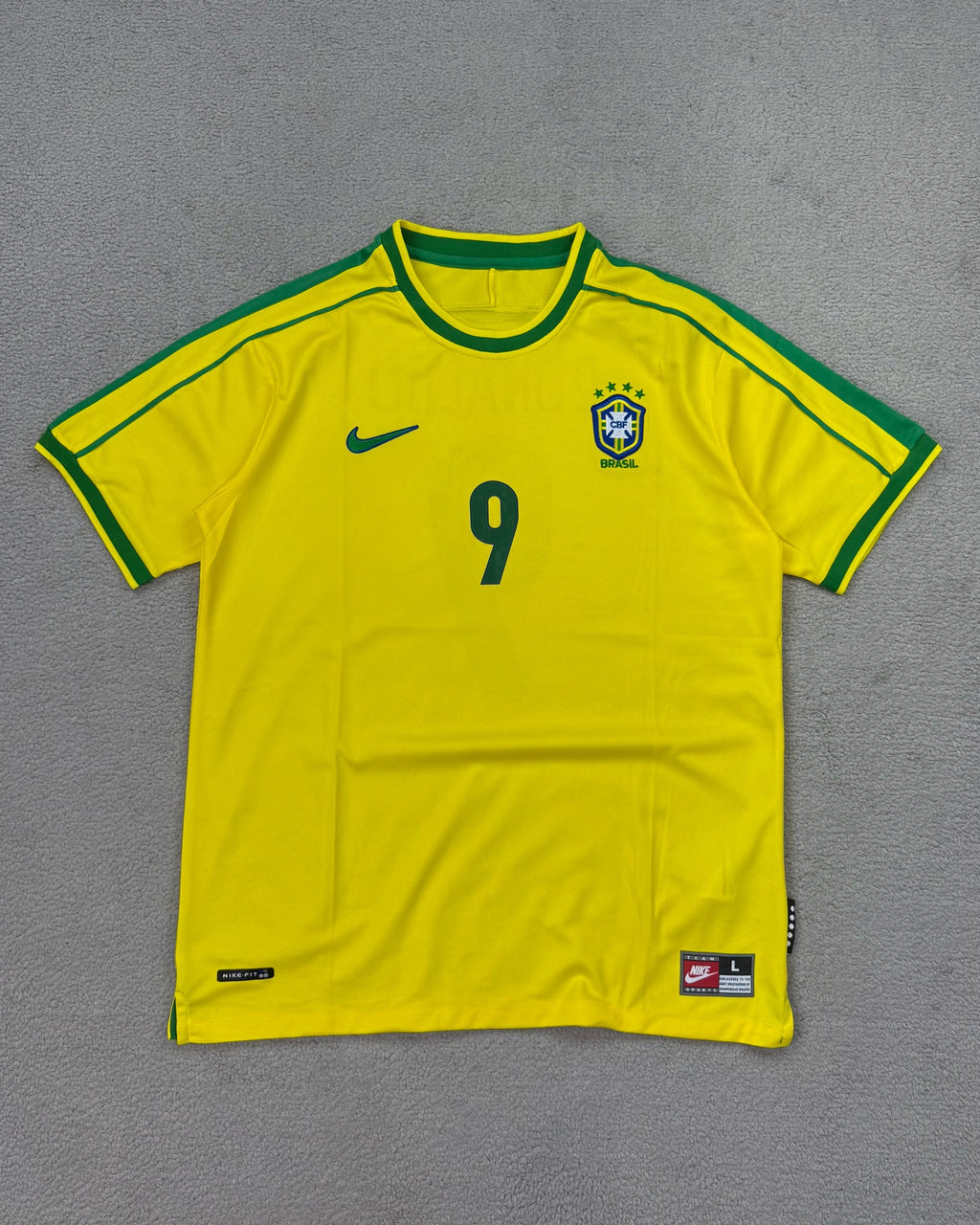 CAMISETA RETRÔ BRASIL RONALDO 98