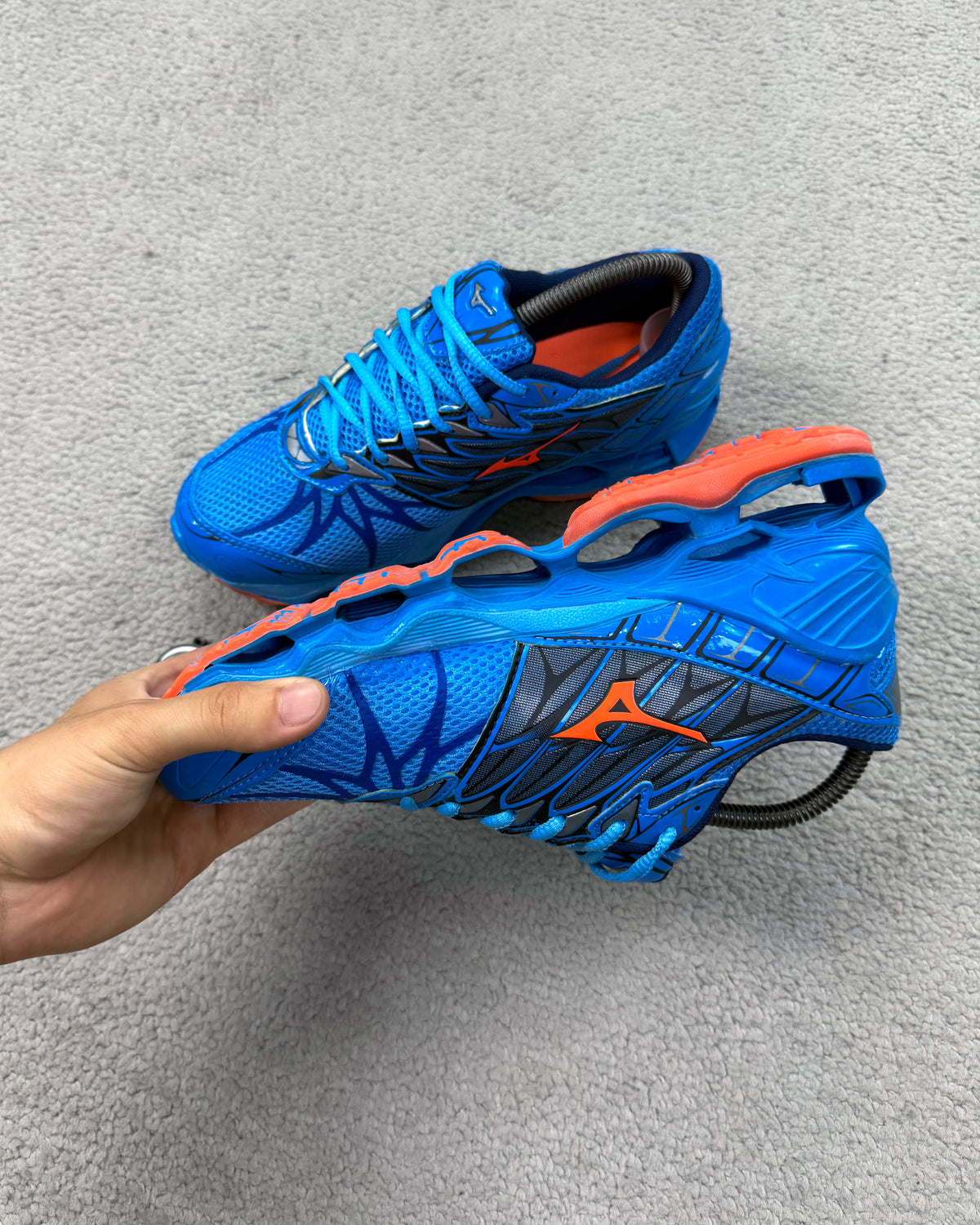 TÊNIS MZ WAVE PROPHECY 7 AZUL/LARANJA