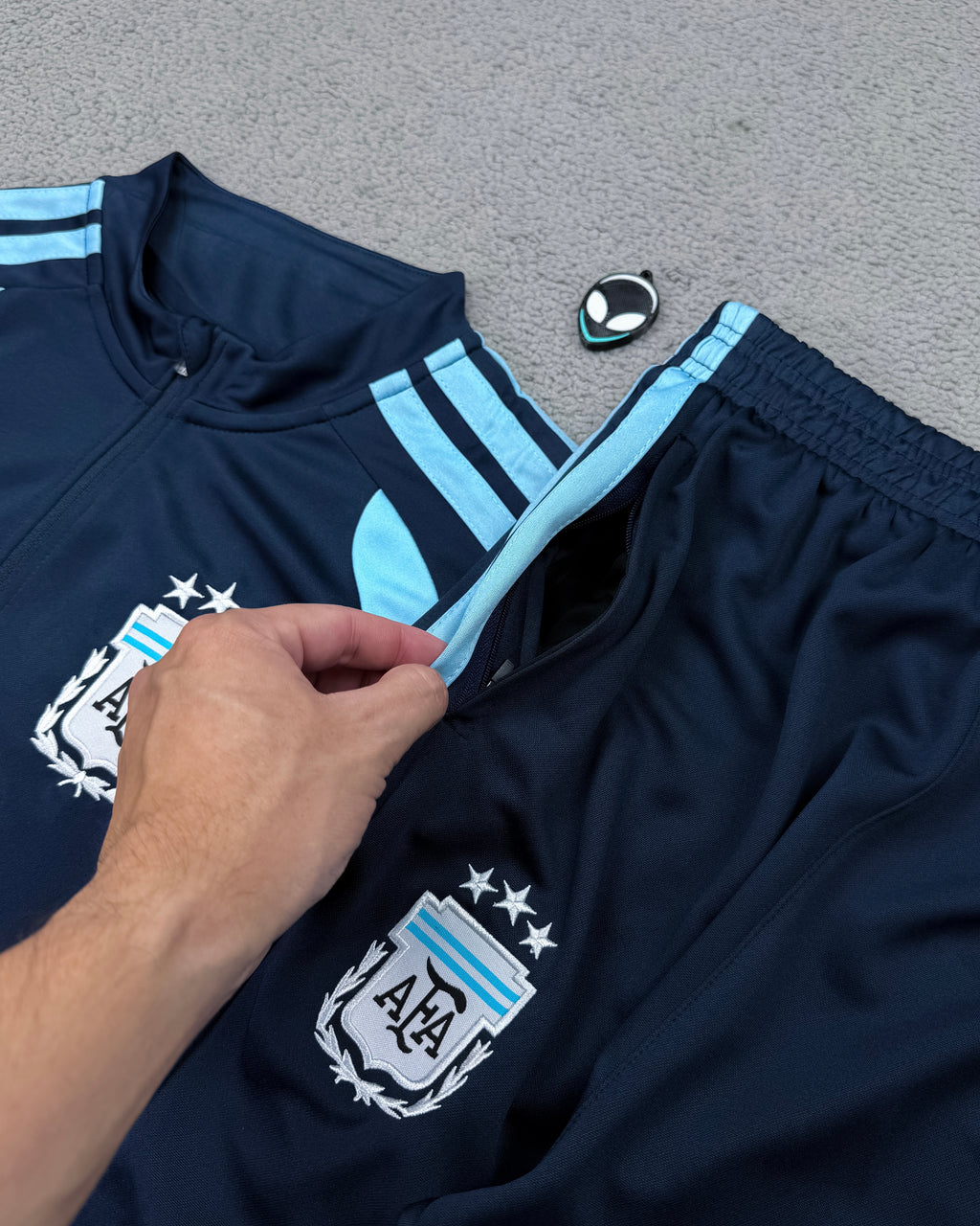CONJUNTO DE TREINO ARGENTINA - AZUL MARINHO/BEBÊ