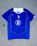 CAMISETA RETRÔ BRASIL 2004 RONALDINHO 2004