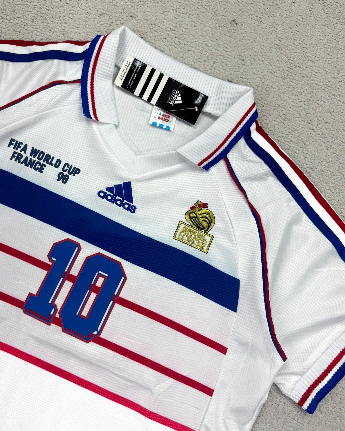 CAMISETA RETRÔ FRANÇA ZIDANE 98