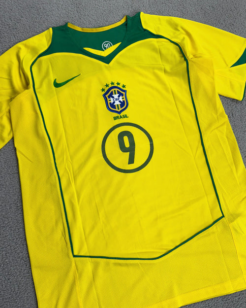 CAMISA RETRÔ BRASIL TOTAL 90 RONALDO 2004/2005