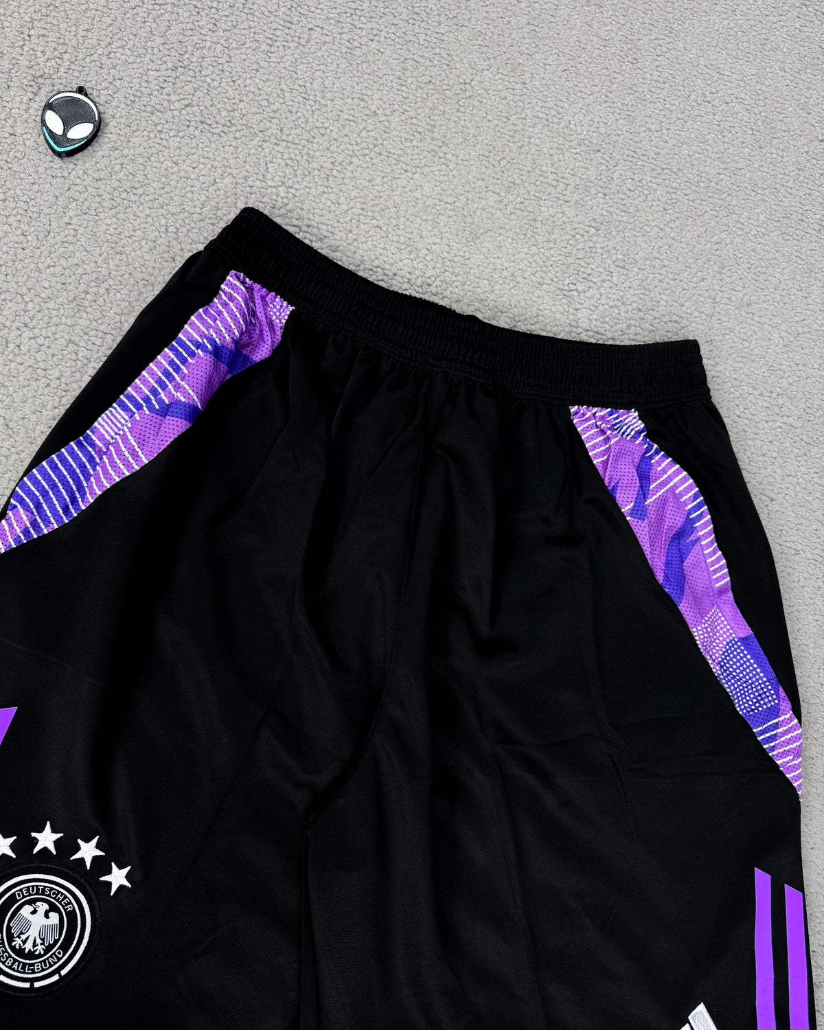 CONJUNTO TREINO VERÃO ALEMANHA PRETO/ROXO