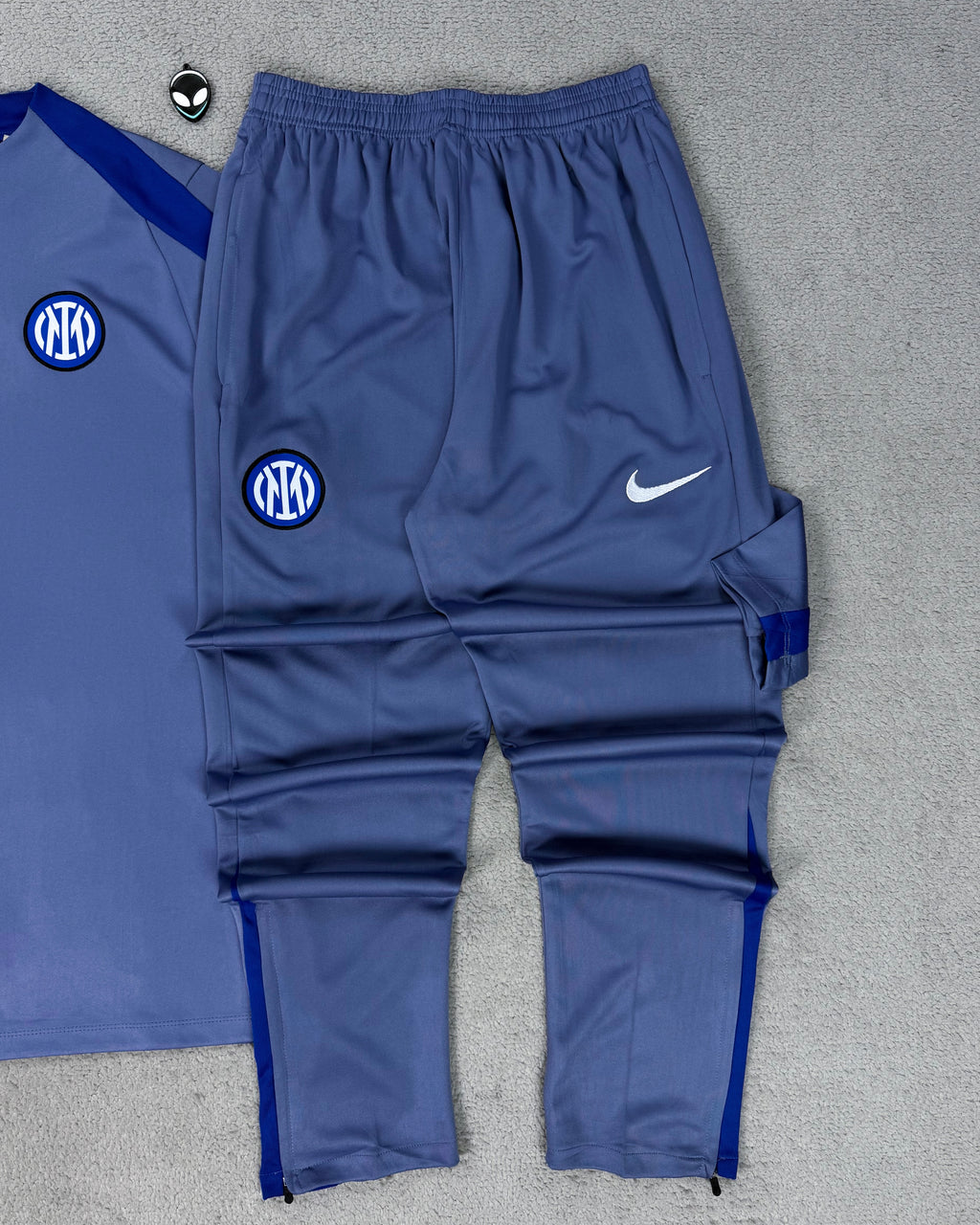 CONJUNTO TREINO INTER DE MILÃO CINZA/AZUL