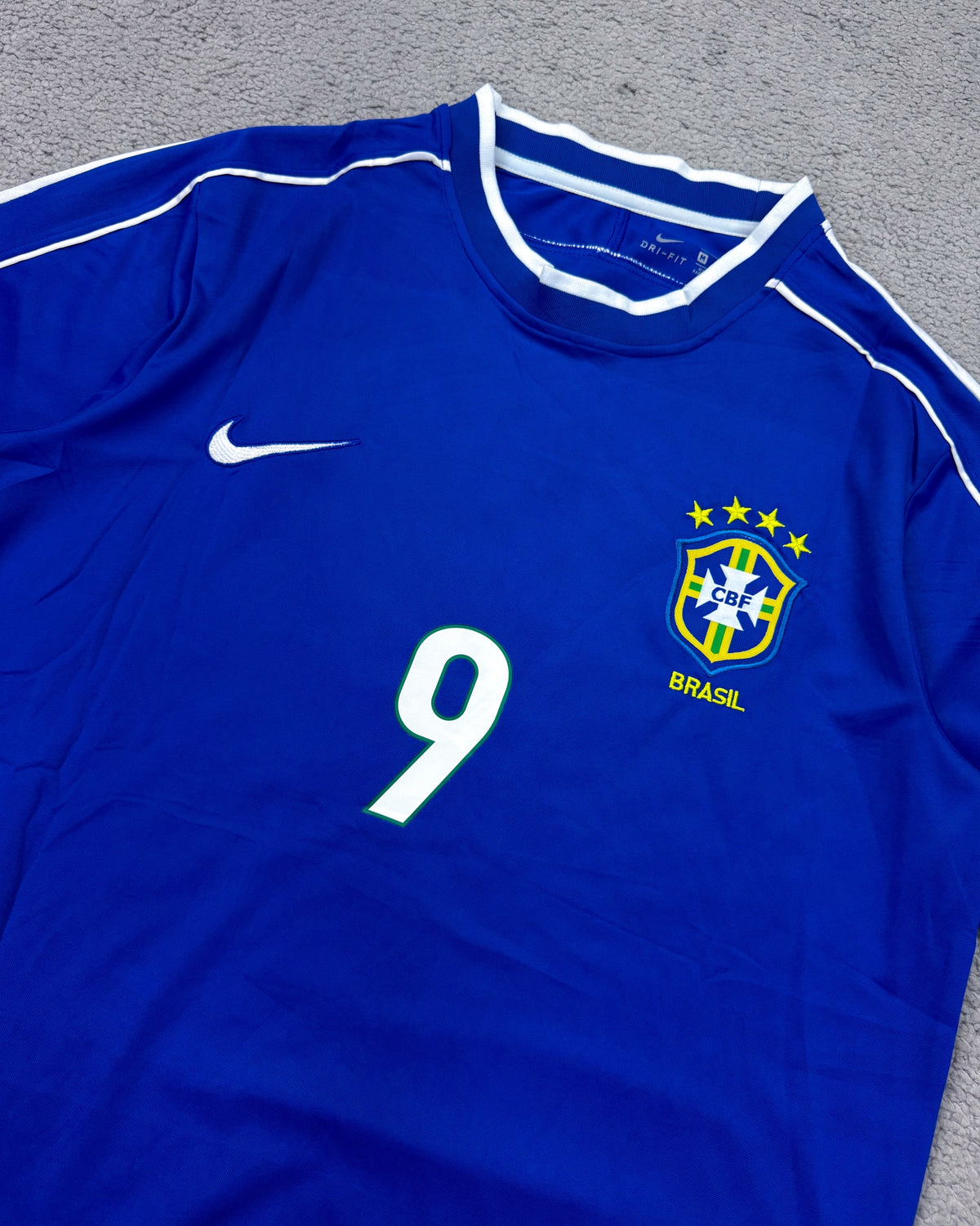 CAMISETA RETRÔ BRASIL RONALDO 98