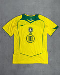 CAMISA RETRÔ BRASIL TOTAL 90 RONALDINHO 2004/2005