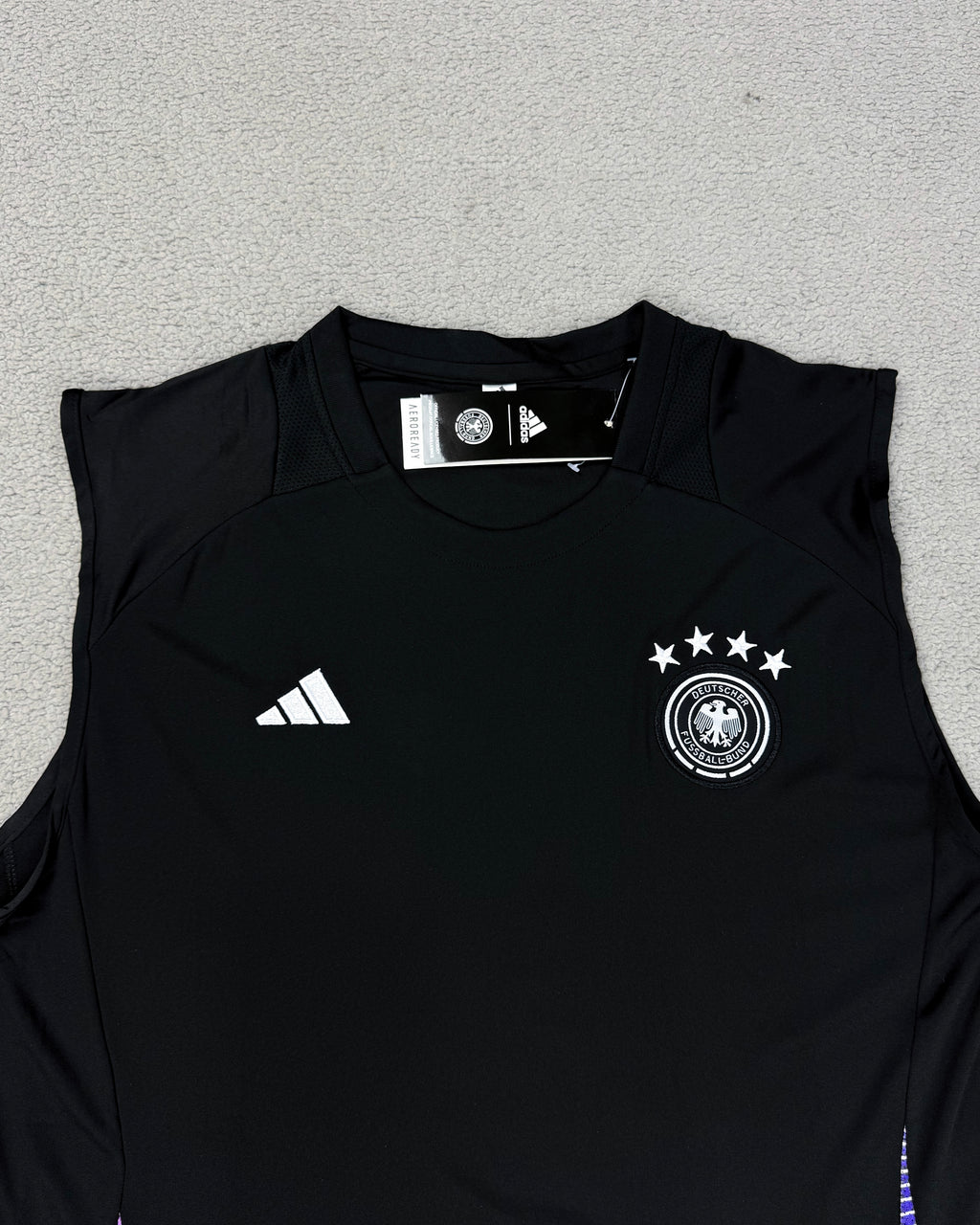 CONJUNTO TREINO VERÃO ALEMANHA PRETO/ROXO