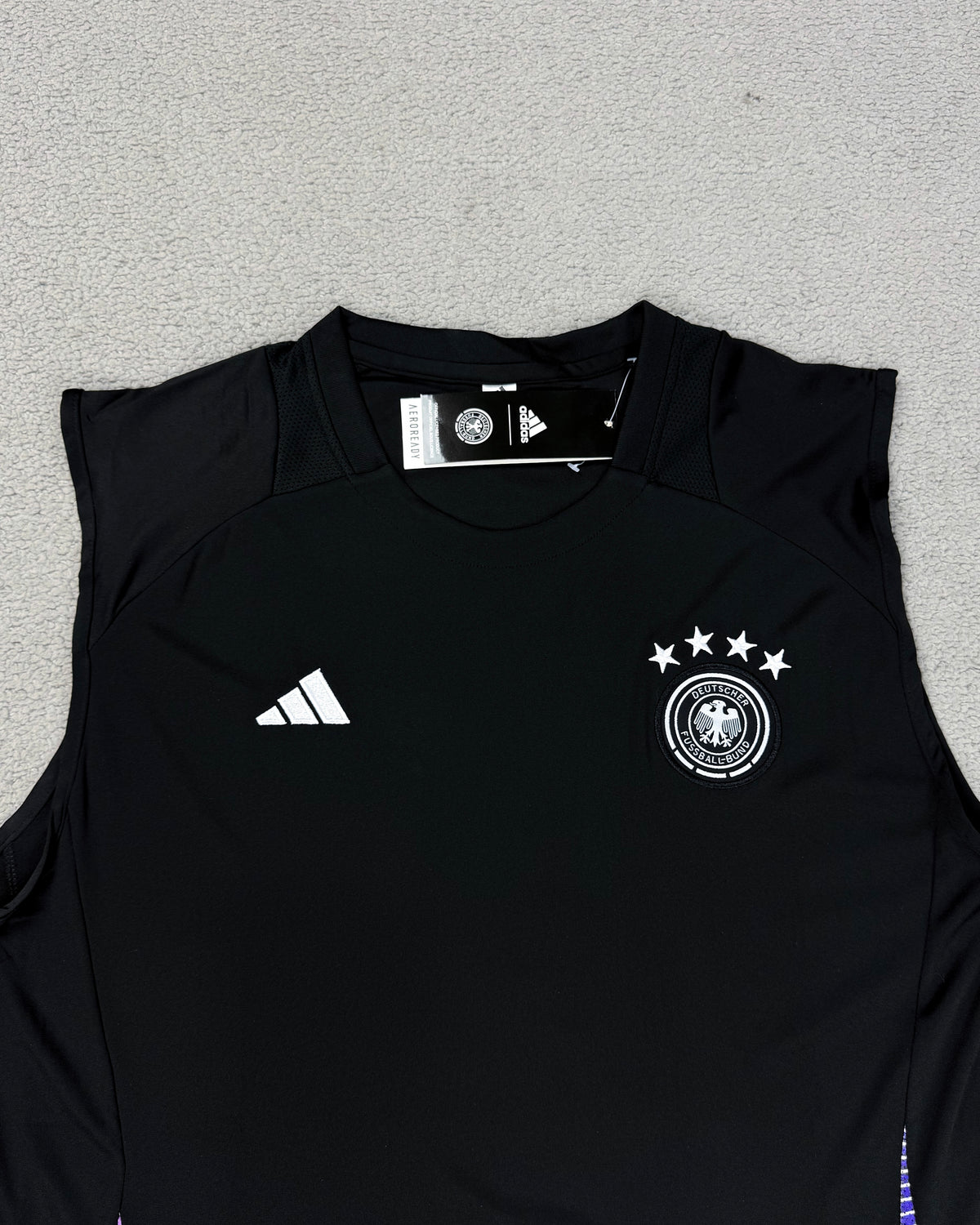 CONJUNTO TREINO VERÃO ALEMANHA PRETO/ROXO