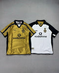 CAMISETA RETRÔ CENTENÁRIO 1902 - 2002 MANCHESTER UNITED DUPLA FACE