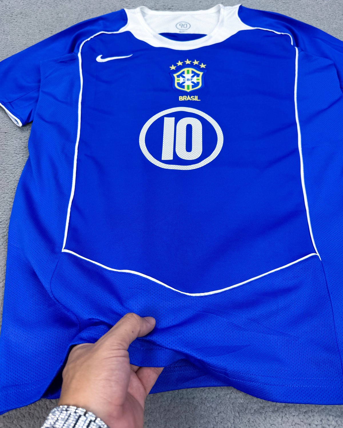 CAMISETA RETRÔ BRASIL 2004 RONALDINHO 2004