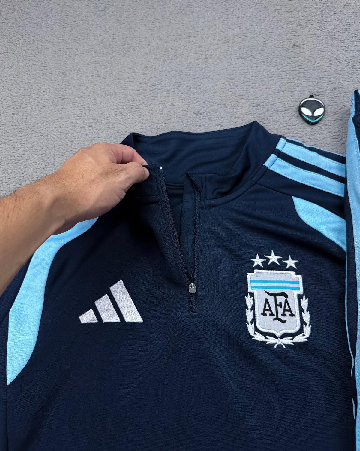 CONJUNTO DE TREINO ARGENTINA - AZUL MARINHO/BEBÊ
