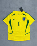 CAMISA RETRÔ BRASIL COPA 2002 RONALDINHO