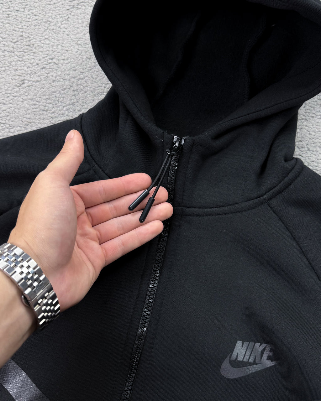 MOLETOM NK TECH FLEECE ALL BLACK