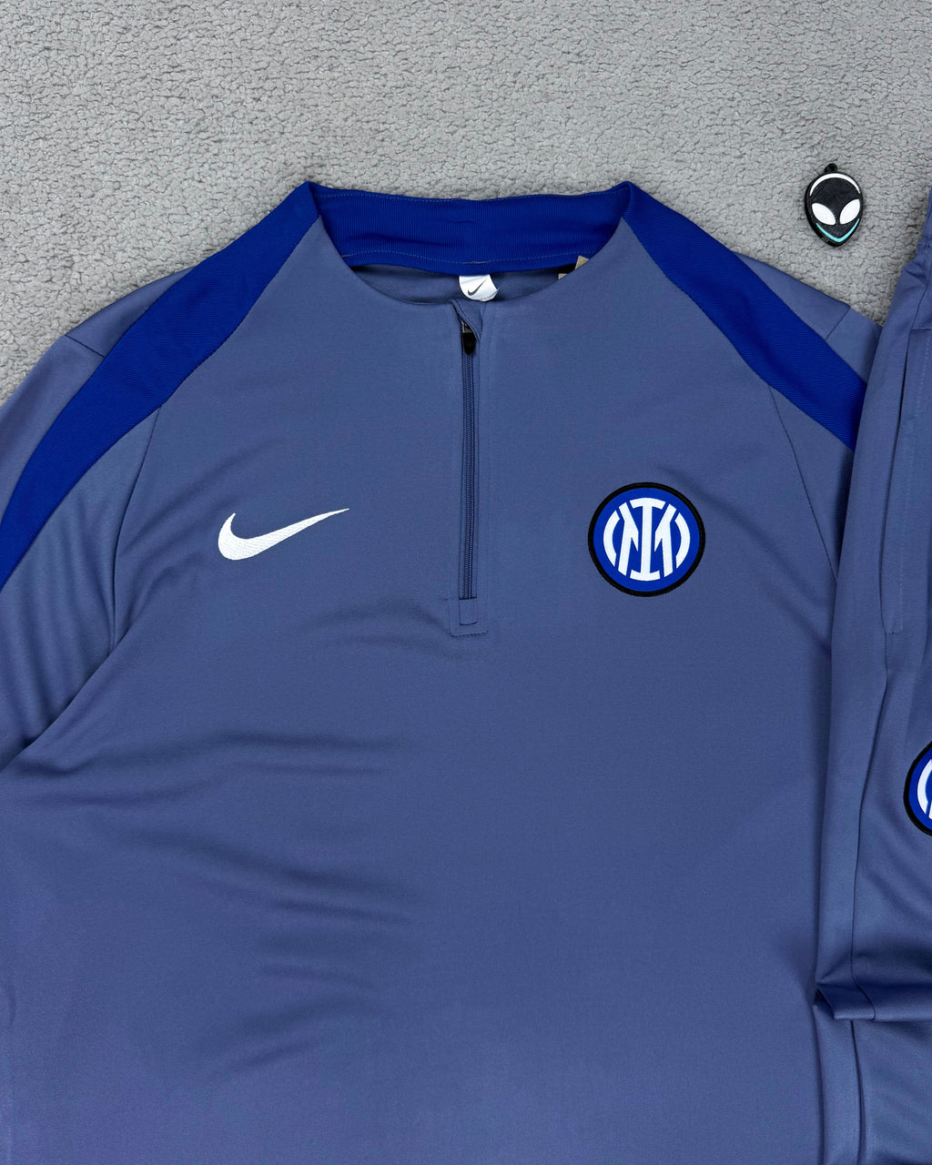 CONJUNTO TREINO INTER DE MILÃO CINZA/AZUL