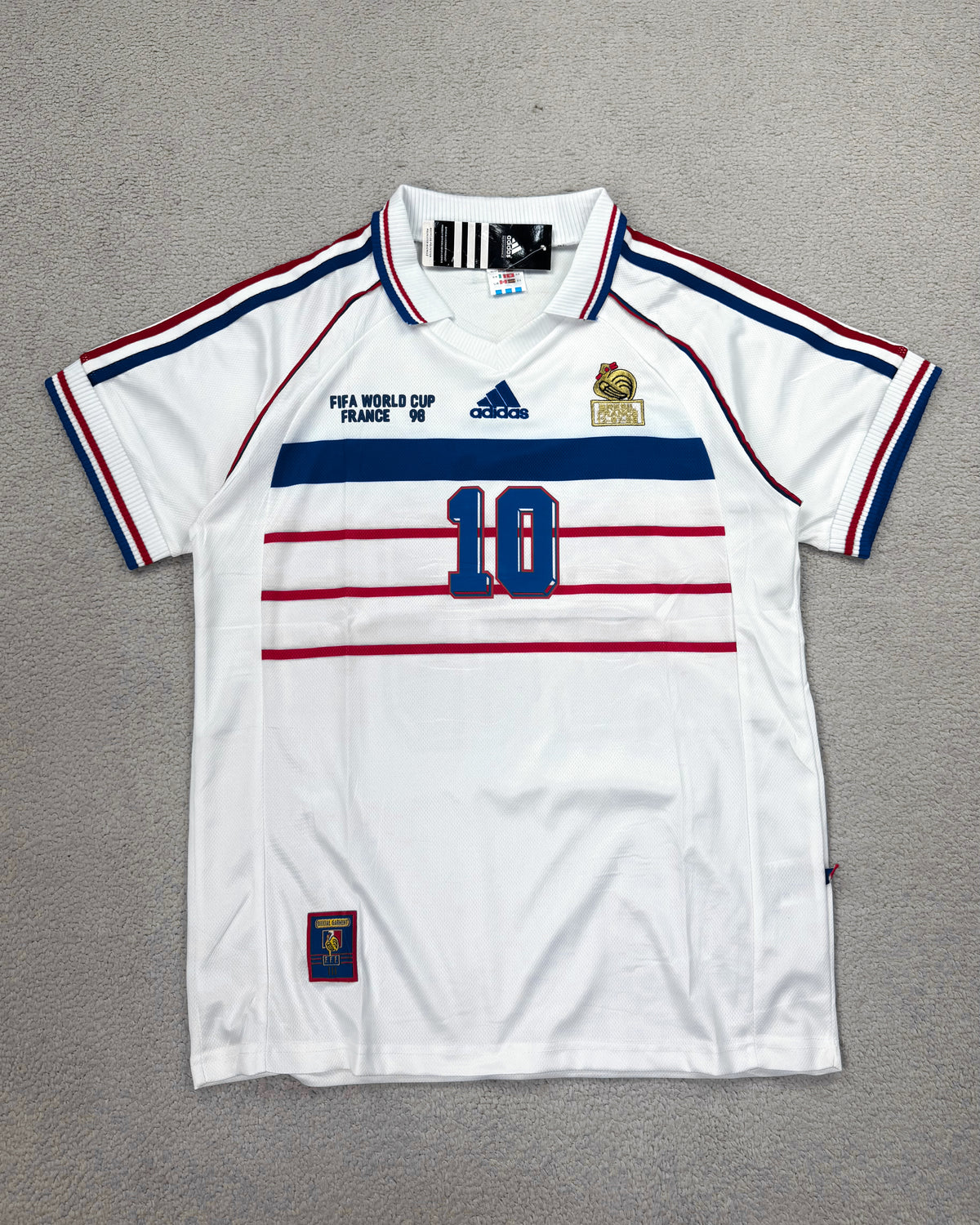 CAMISETA RETRÔ FRANÇA ZIDANE 98