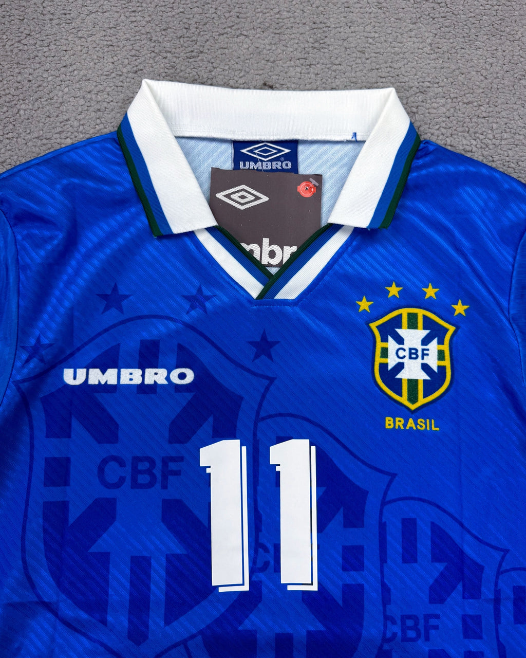 CAMISETA RETRÔ BRASIL ROMÁRIO COPA 1994