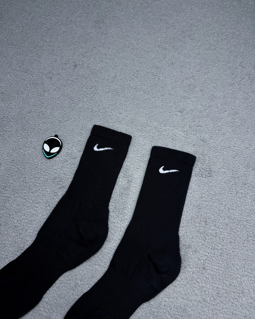 MEIA NK SWOOSH PRETA