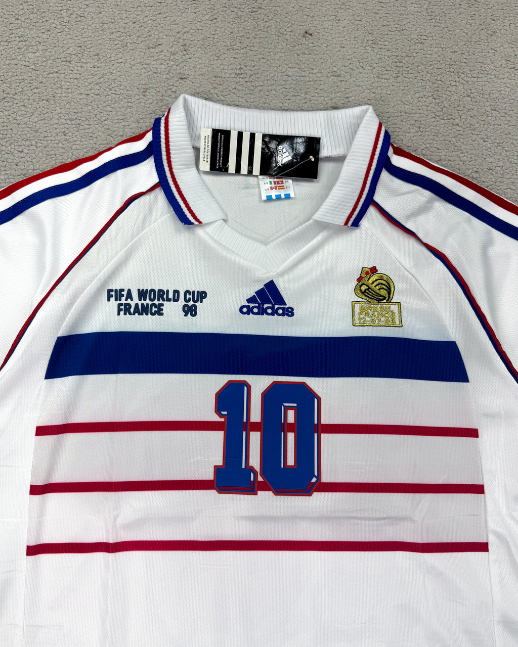 CAMISETA RETRÔ FRANÇA ZIDANE 98
