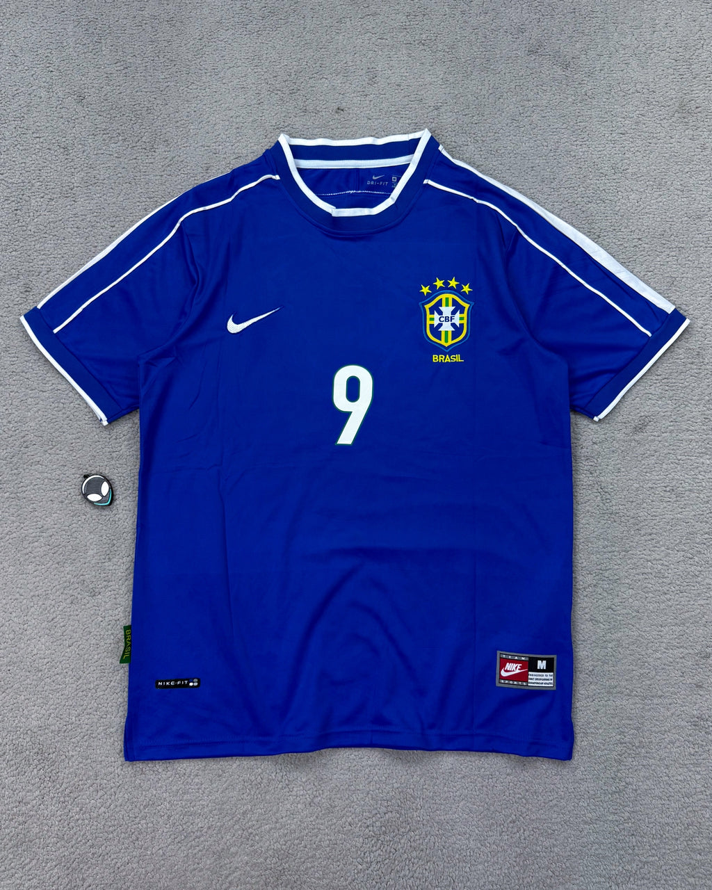 CAMISETA RETRÔ BRASIL RONALDO 98
