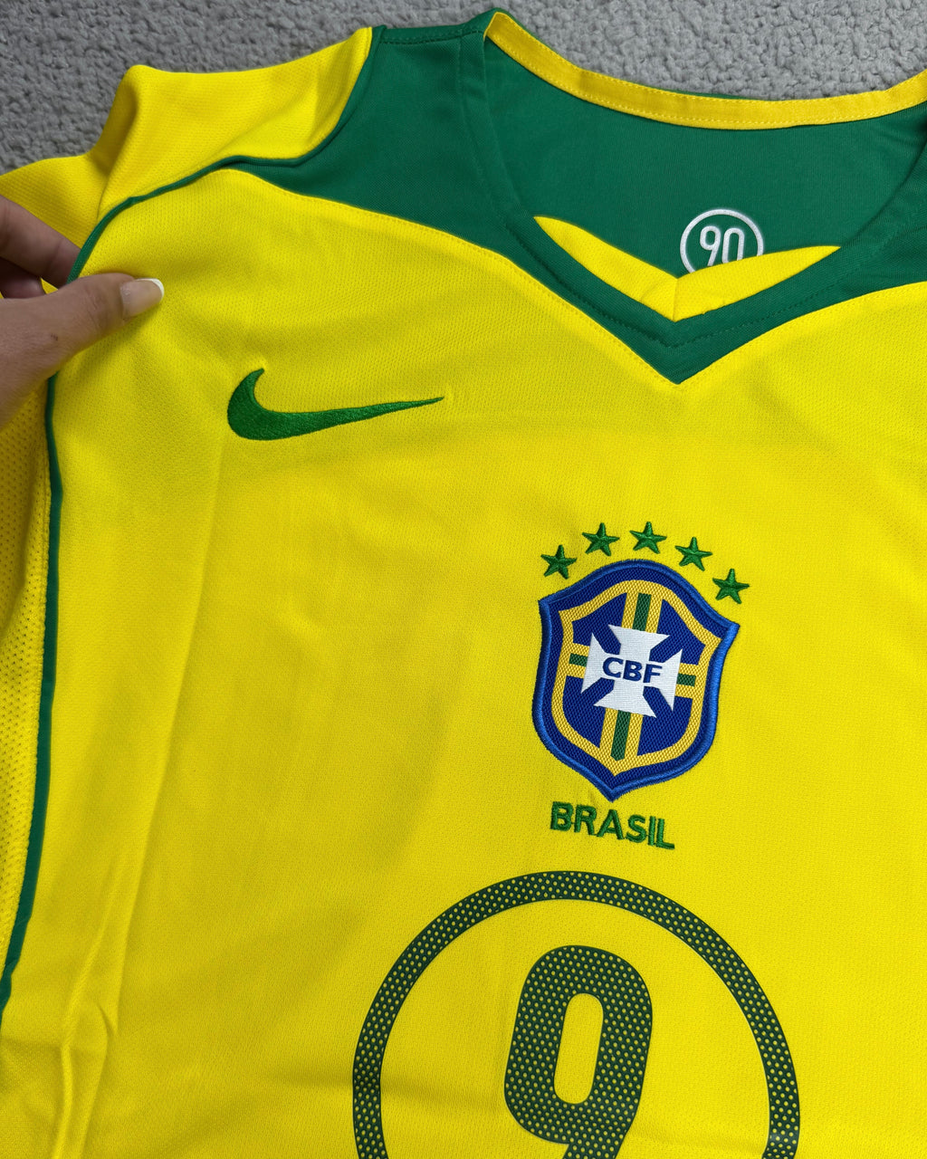 CAMISA RETRÔ BRASIL TOTAL 90 RONALDO 2004/2005