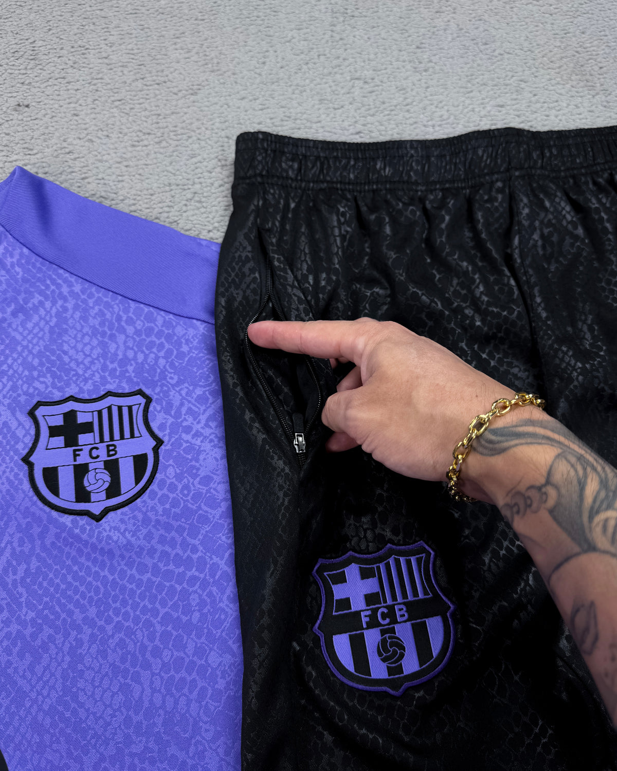 CONJUNTO TREINO BARCELONA - ROXO