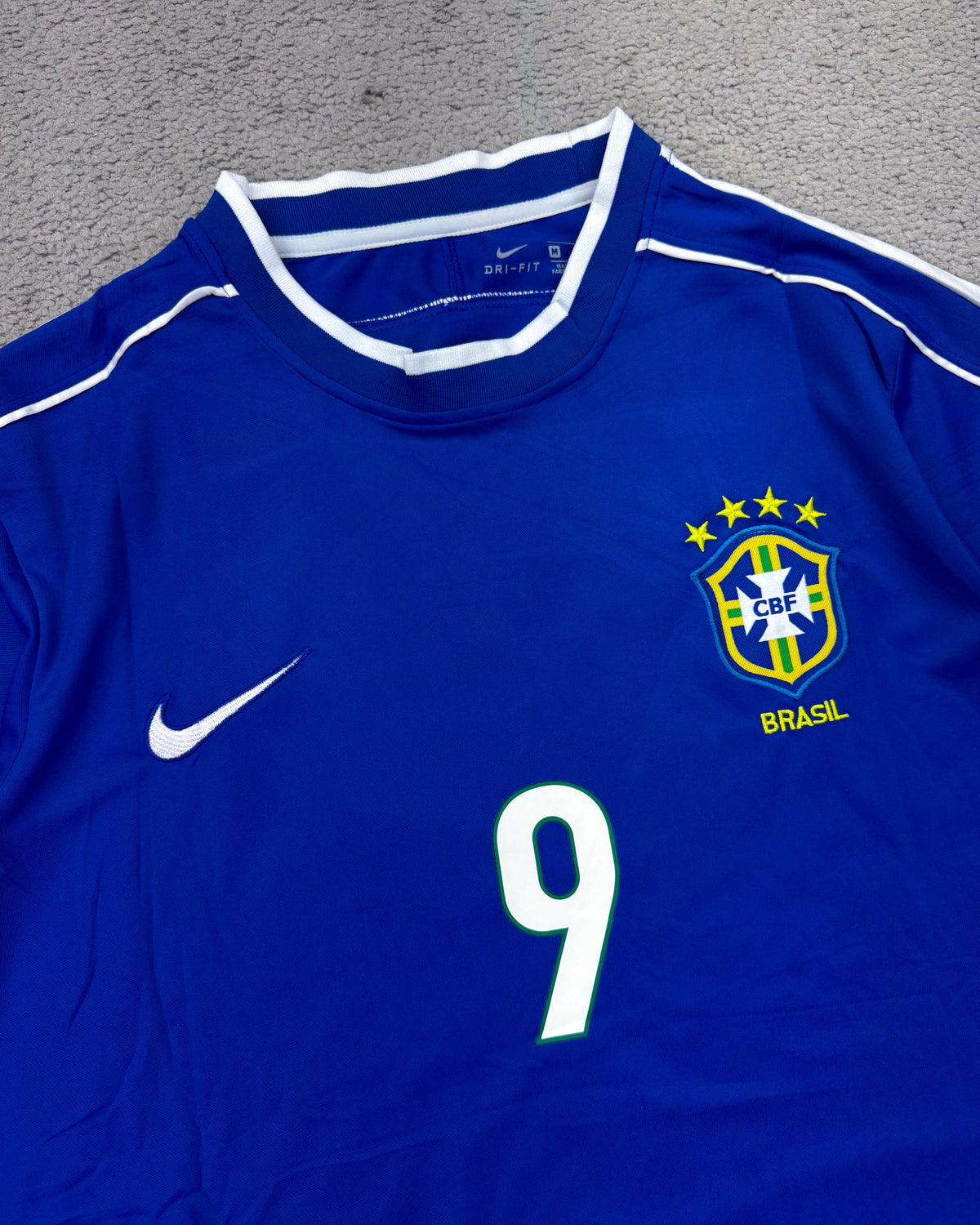 CAMISETA RETRÔ BRASIL RONALDO 98