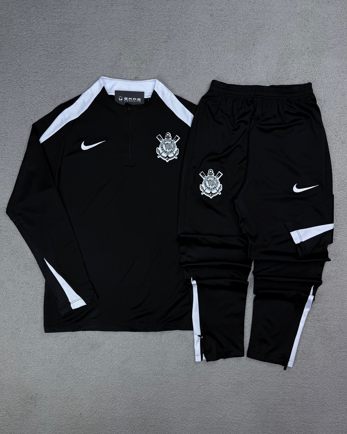 CONJUNTO CORINTHIANS PRETO/BRANCO