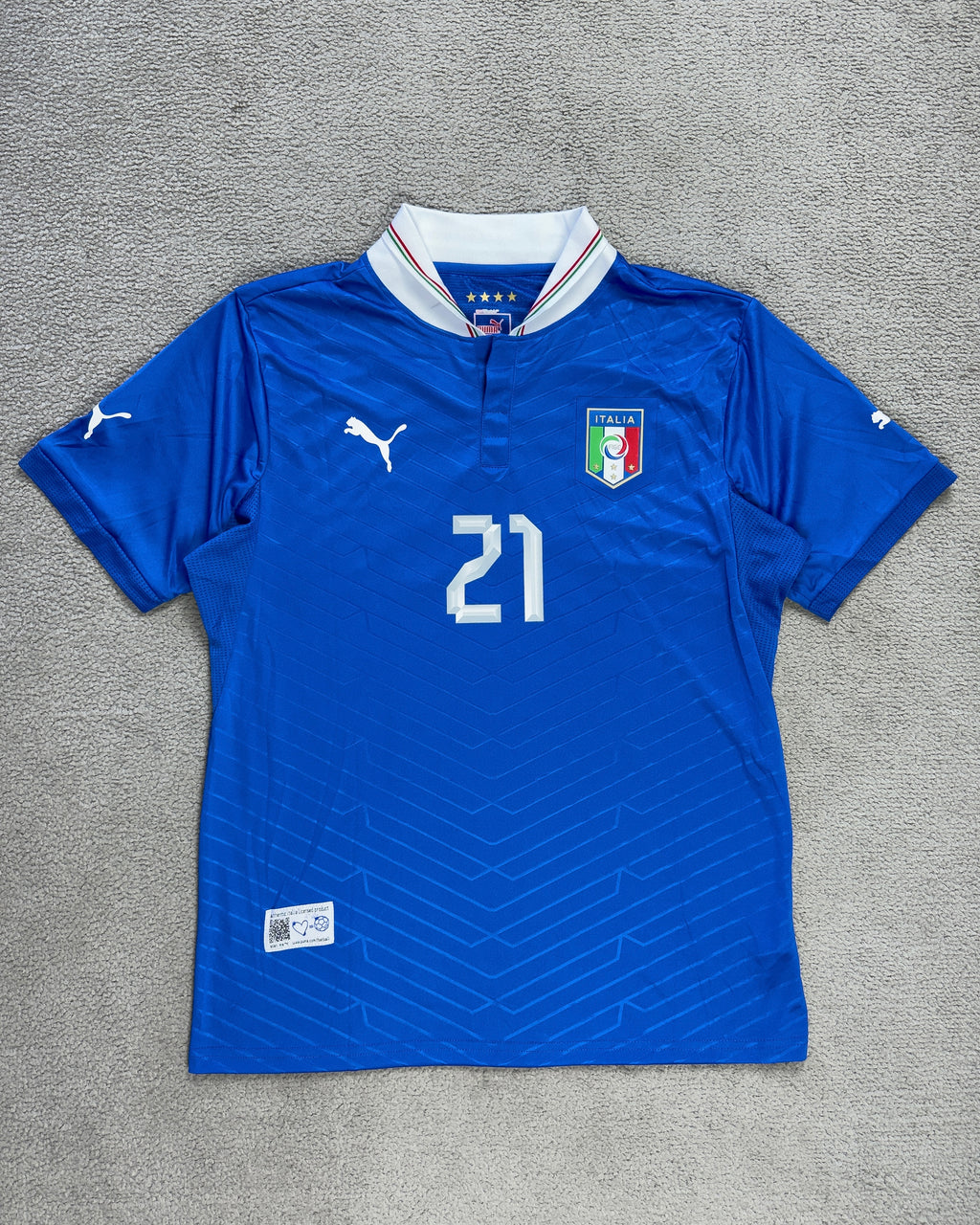 CAMISETA RETRÔ ITÁLIA 2012 PIRLO